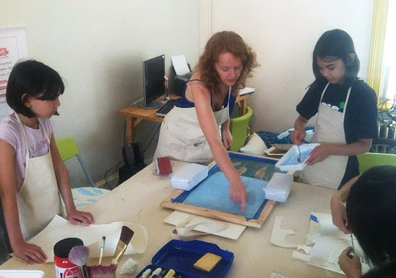 Fabrication silk screen workshop, Beacon