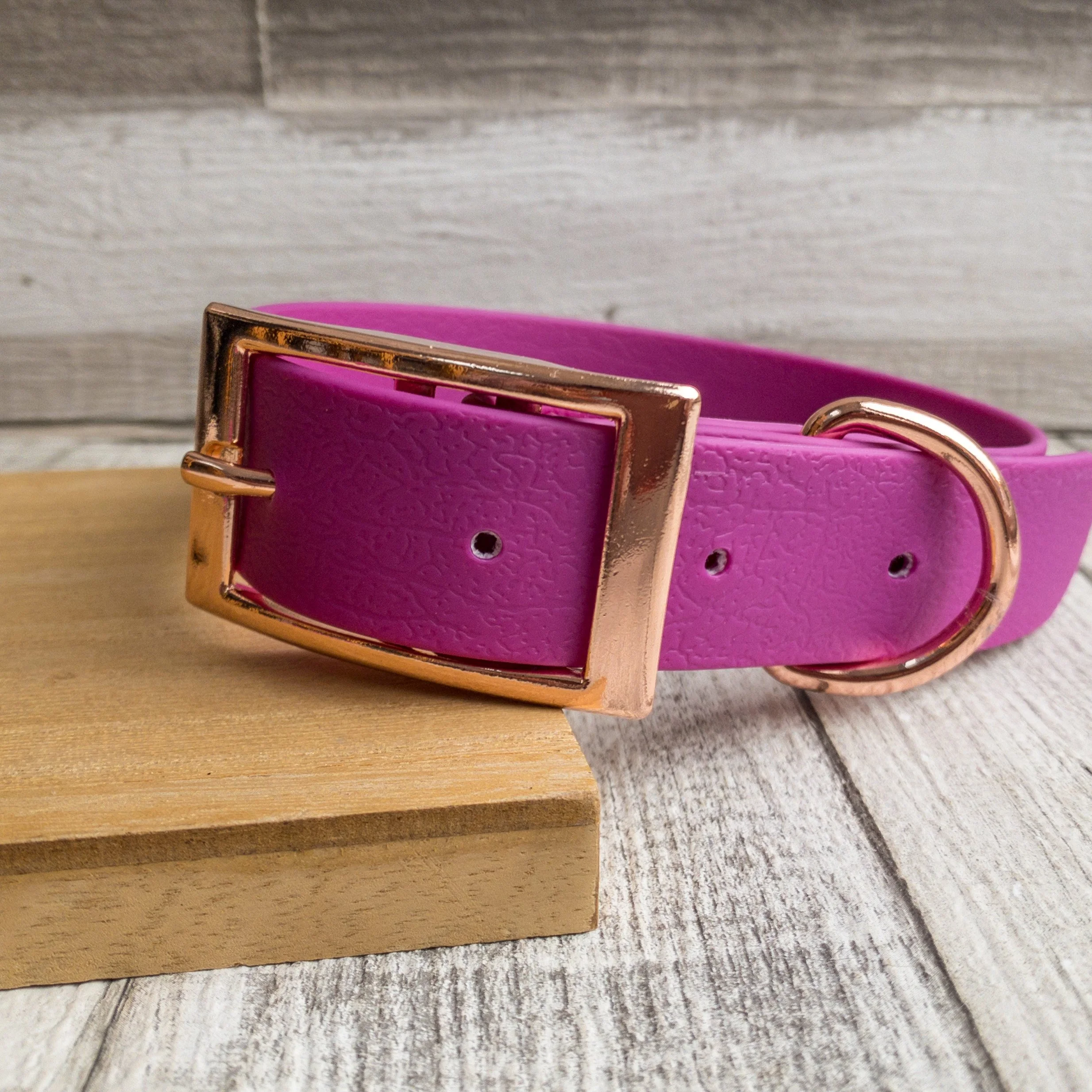 Lilac Pink Biothane Waterproof Dog Collar