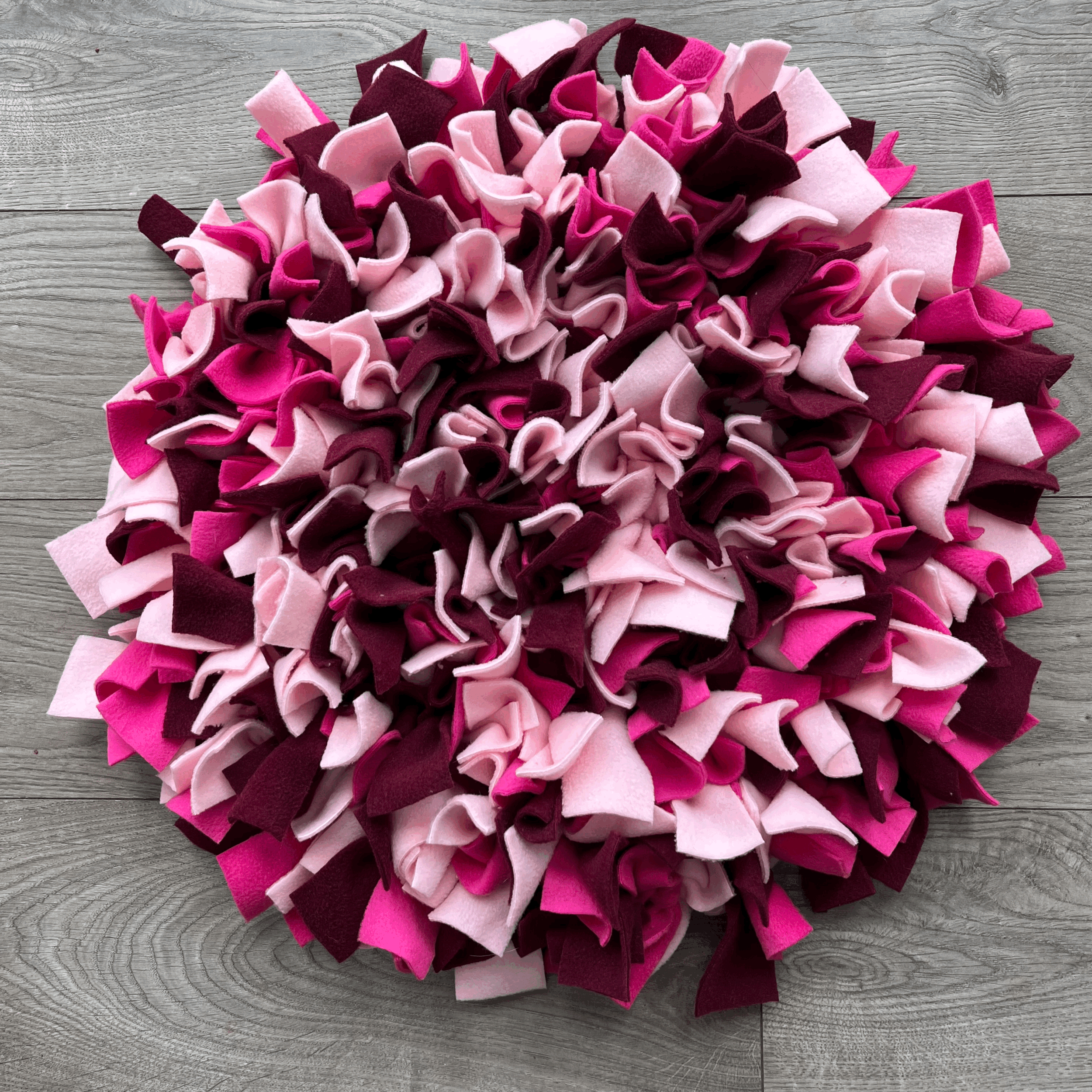 Snuffle Mat for dogs - Pink and Burgundy
