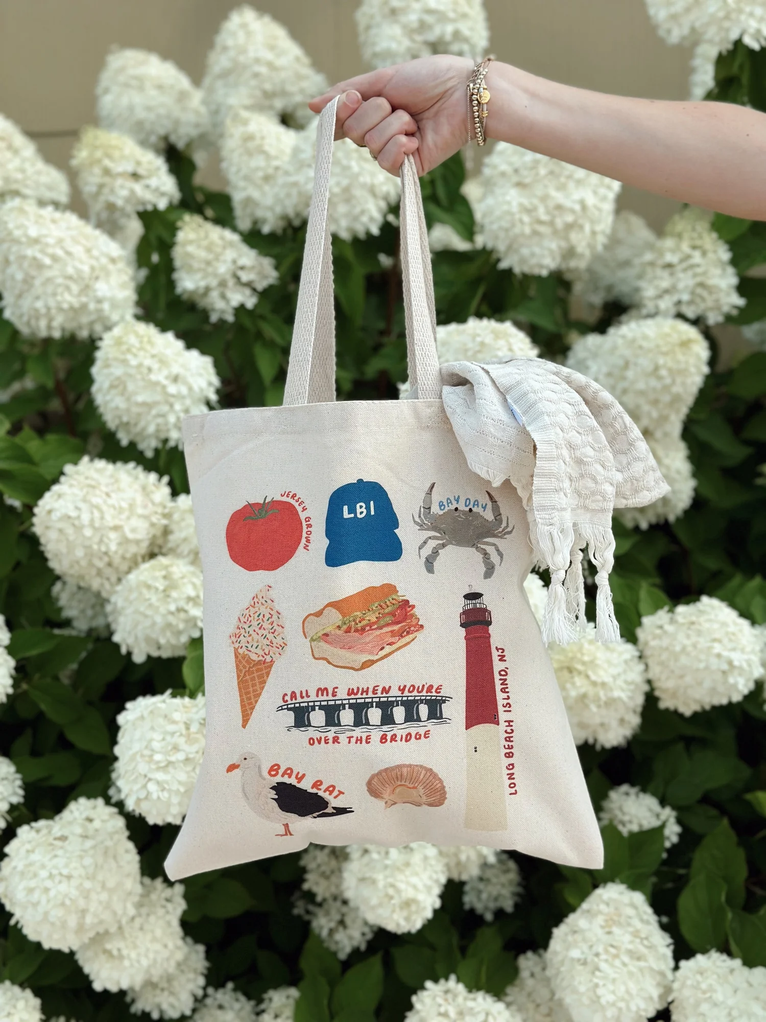 LBI Stickers Tote Bag — SinkRSwim