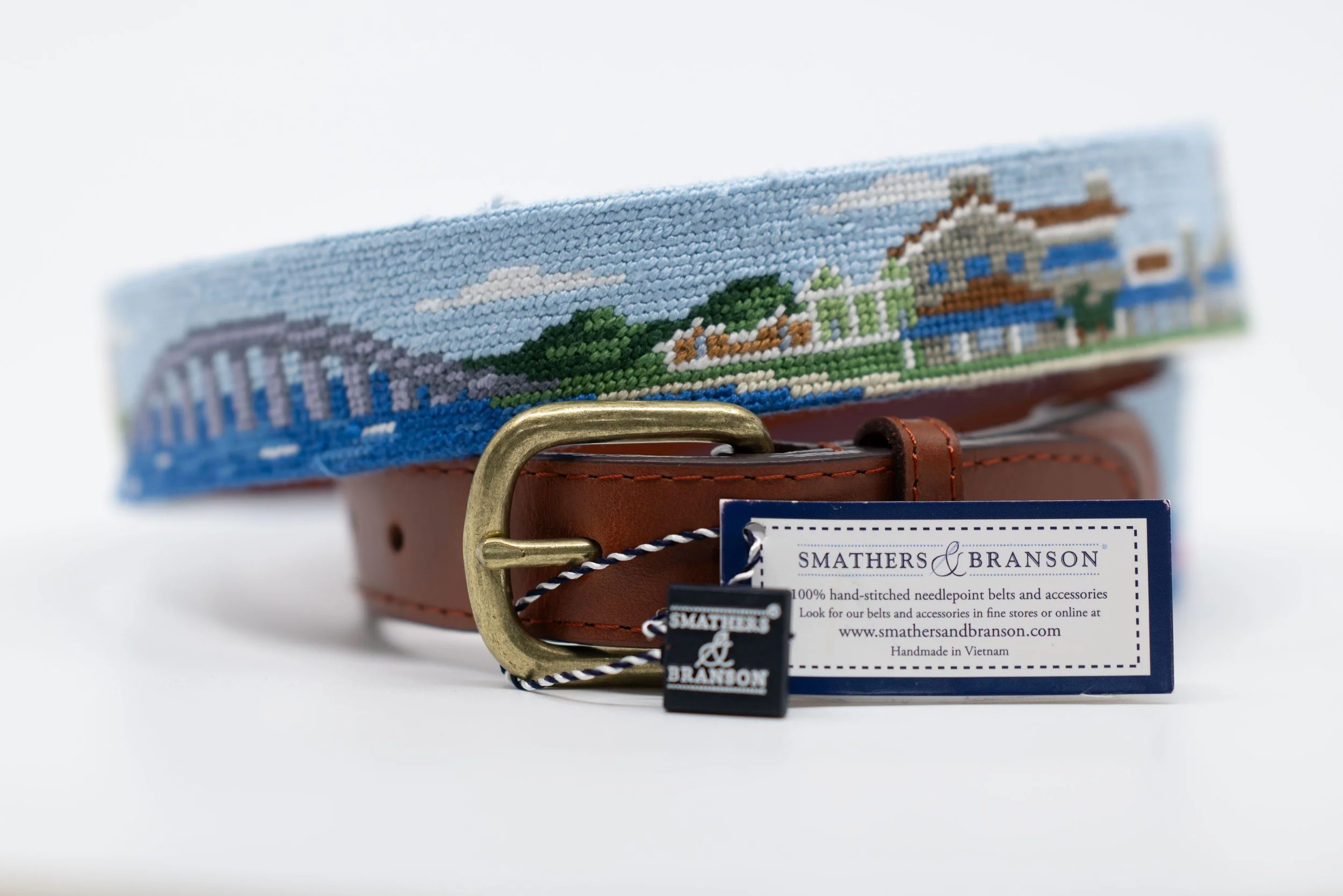 S&B 18 Miles of LBI Needlepoint Belt — SinkRSwim display picture 1