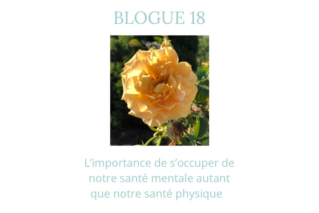 L’importance de s'occuper de notre santé mentale autant que de notre santé physique