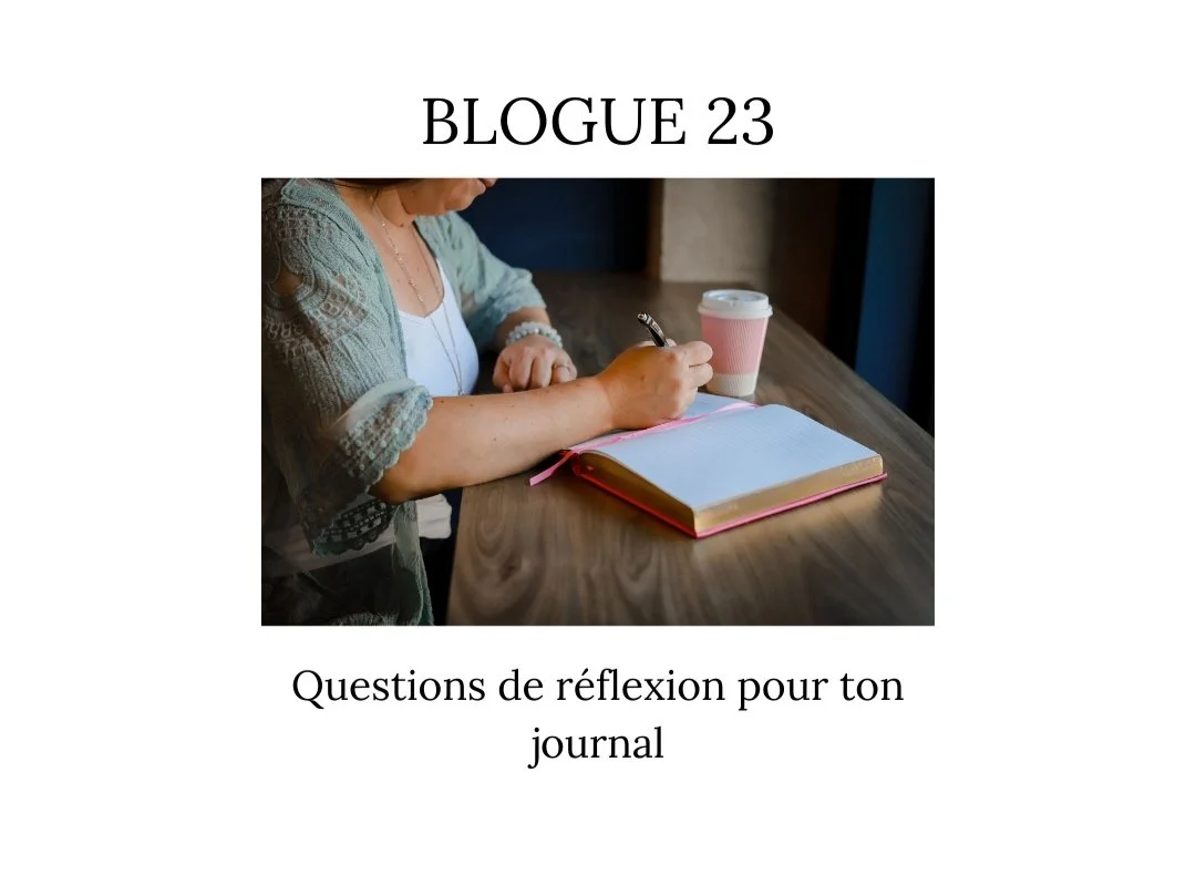 Questions de réflexion