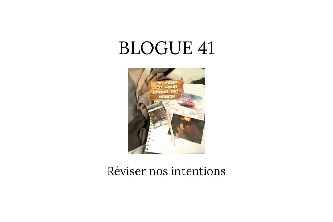 Réviser nos intentions