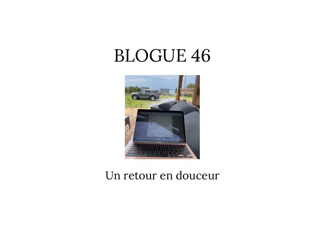 Un retour en douceur