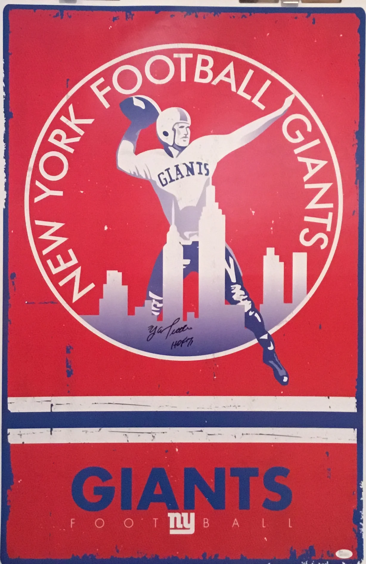 New York Giants 2013 retro (autographed)