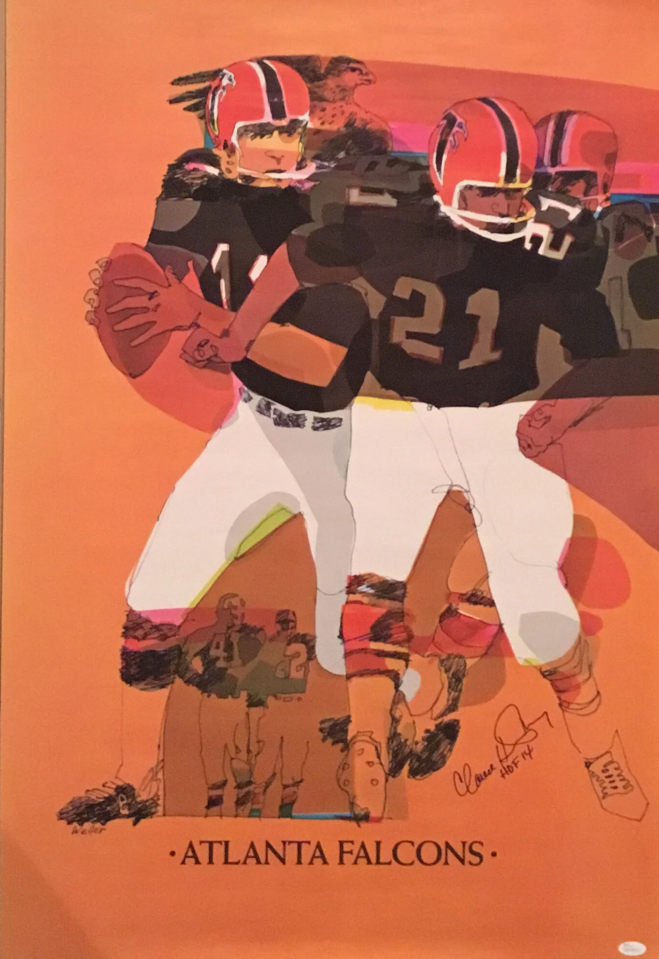 Atlanta Falcons 1968 (autographed)