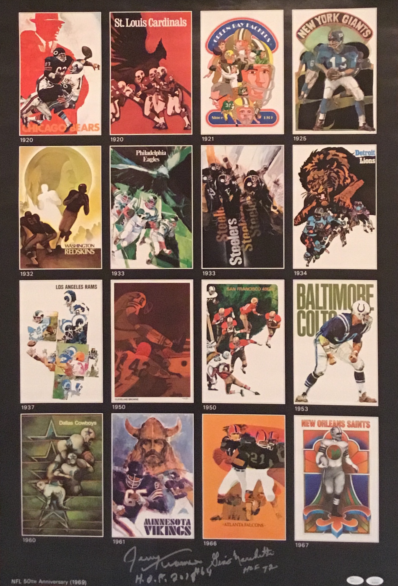 NFL 50th anniversary 1969 (autographed)