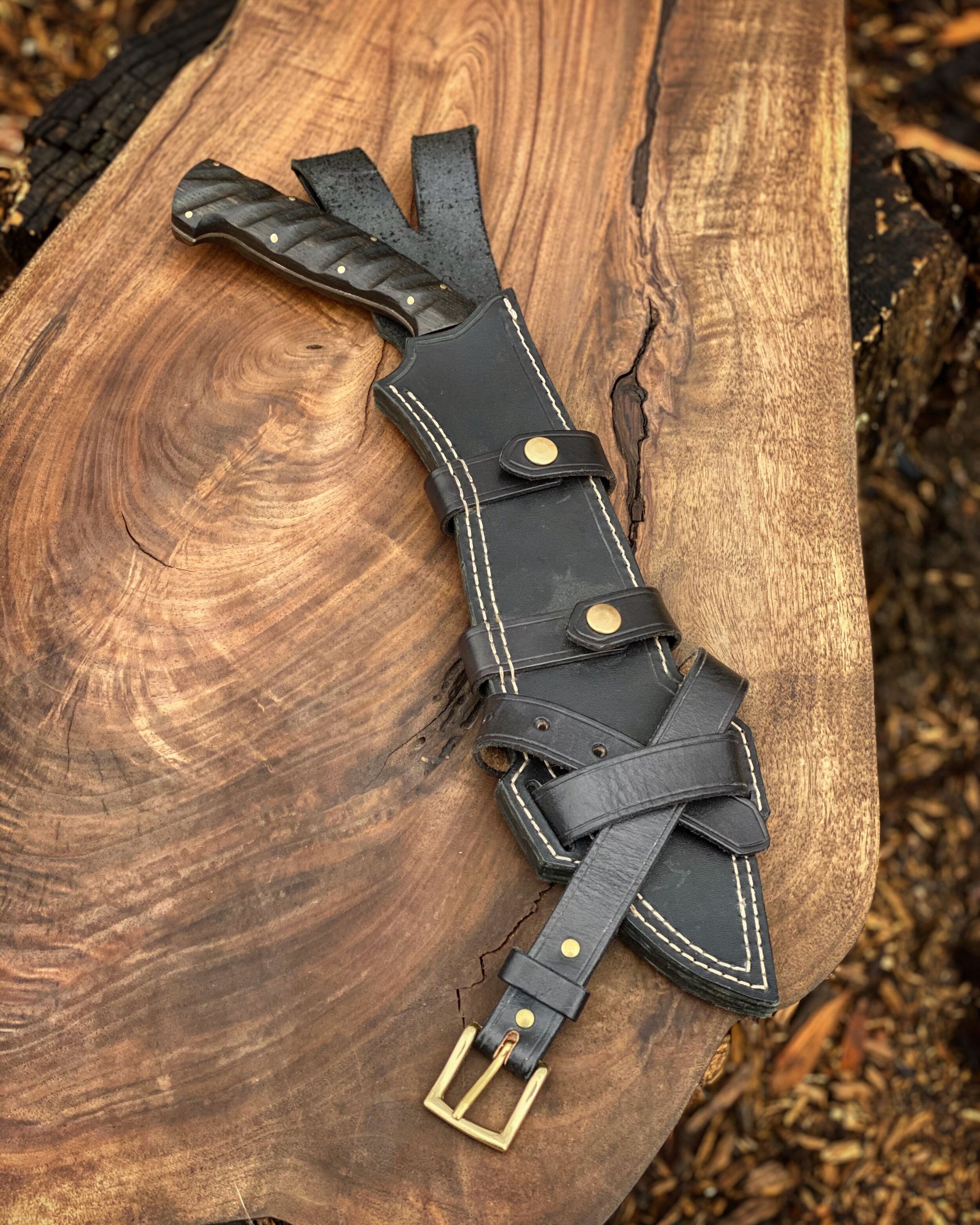 Damascus Crook Neck Kukri