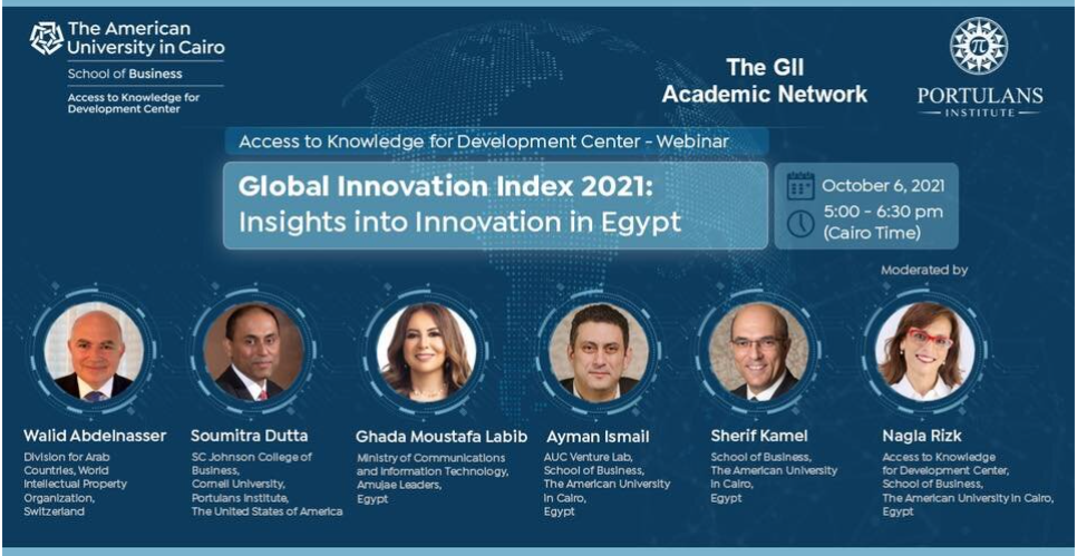 Global Innovation Index 2021: Insights into Innovation in Egypt