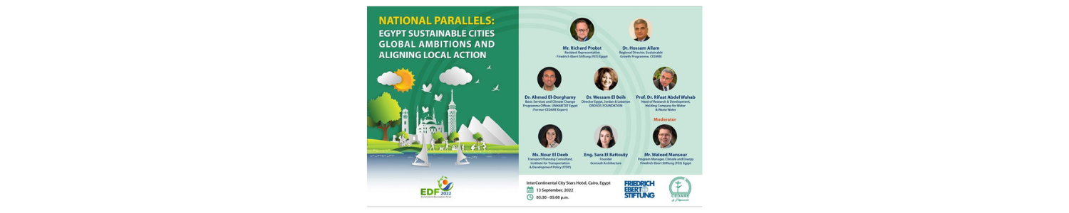 Egypt Parallel National Parallels: Egypt Sustainable Cities Global Ambitions and ...