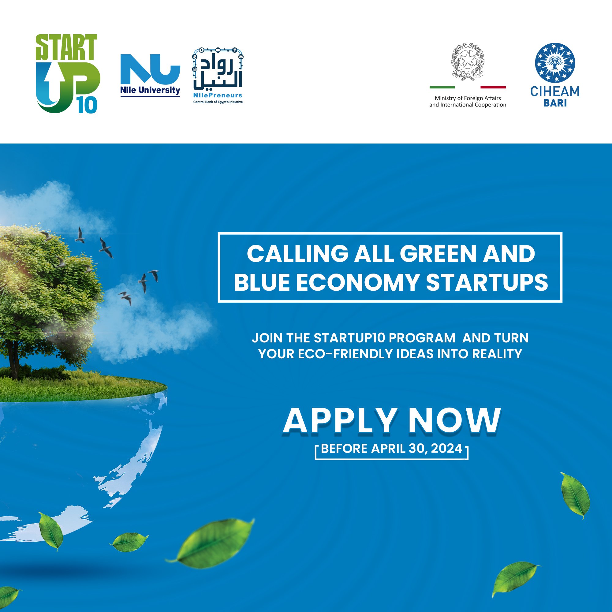 STARTUP10 PROGRAM EMPOWERING ENTREPRENEURS IN THE GREEN &amp; BLUE ECONOMY 