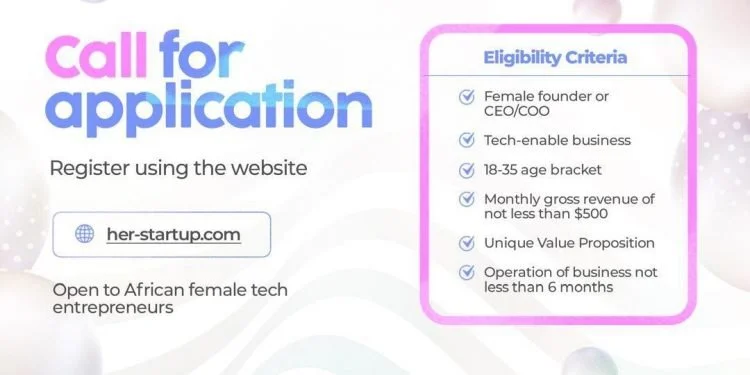 HER STARTUP PROGRAM FOR AFRICAN FEMALE ENTREPRENEURS