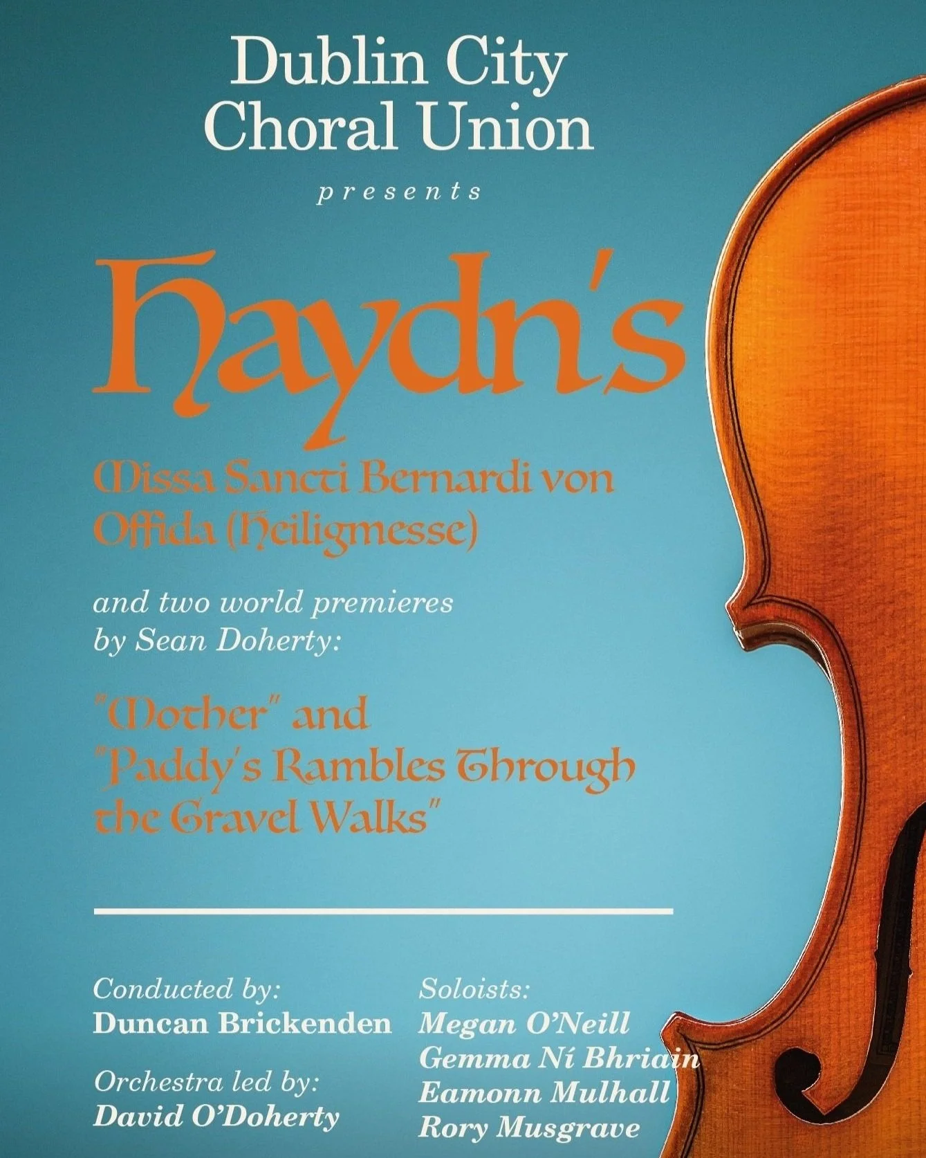Haydn Heiligmesse &amp; new works by Seán Doherty