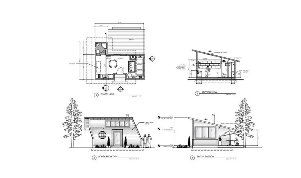 Garden Shed Design using AutoCad