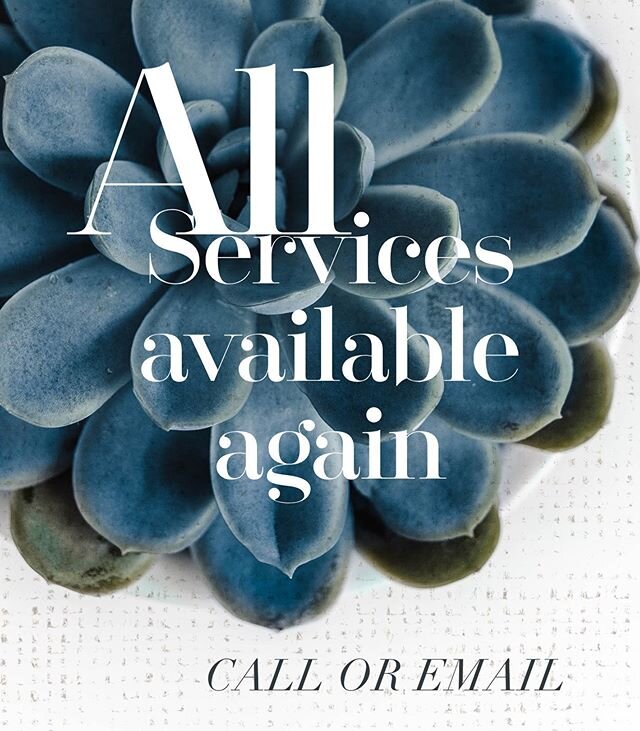 Guess what?! We&rsquo;re cleared to offer ALL SERVICES again from facials to fillers and more!! We will maintain elevated disinfection protocols and are taking appointments for all services now. 💋