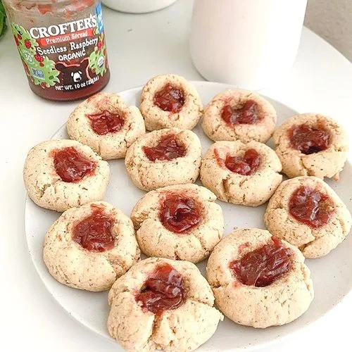 Almond Butter Jam Cookies