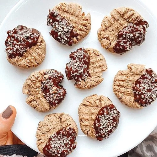 Chewy Almond Butter Cookies