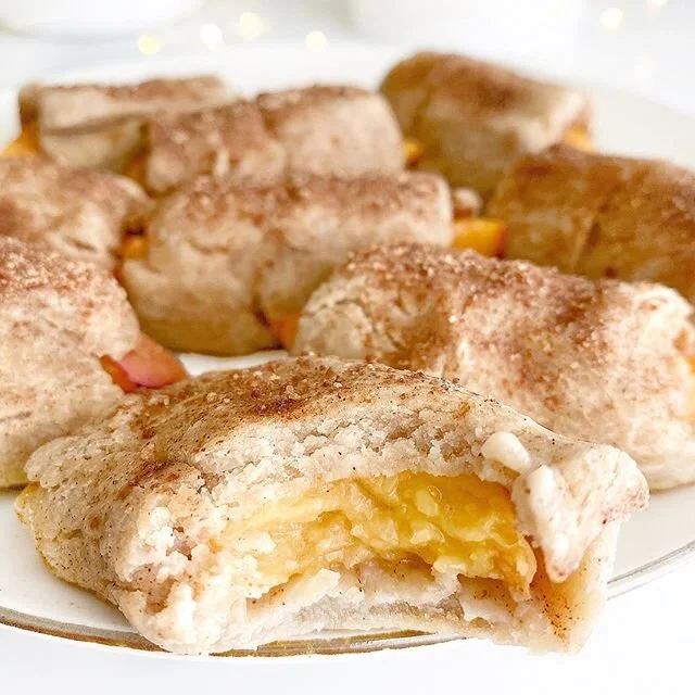 Cinnamon Sugar Peach Rollups