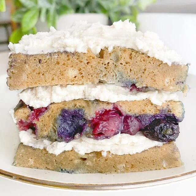 Microwave Blueberry Cake