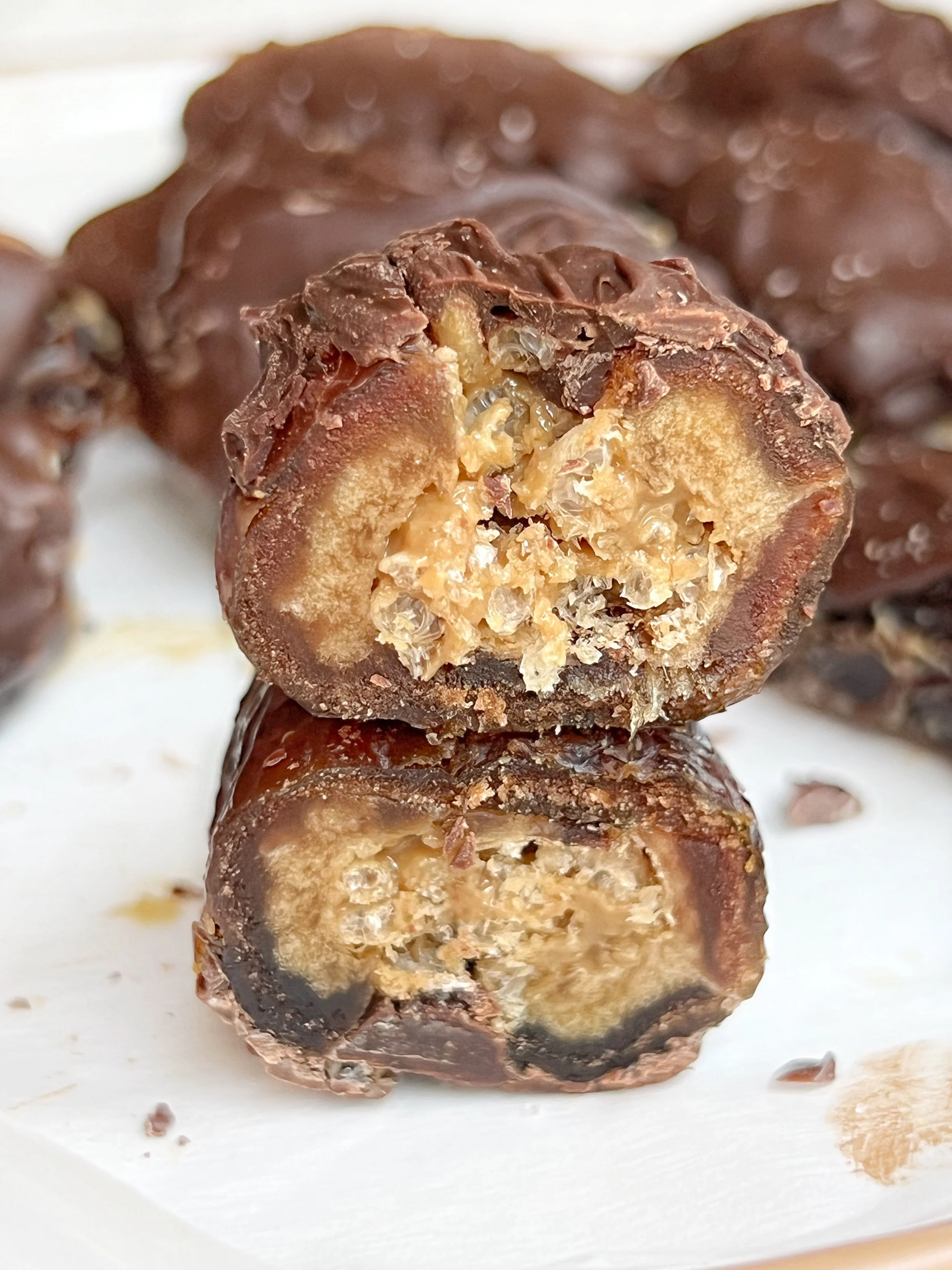 Chocolate Covered Stuffed Dates