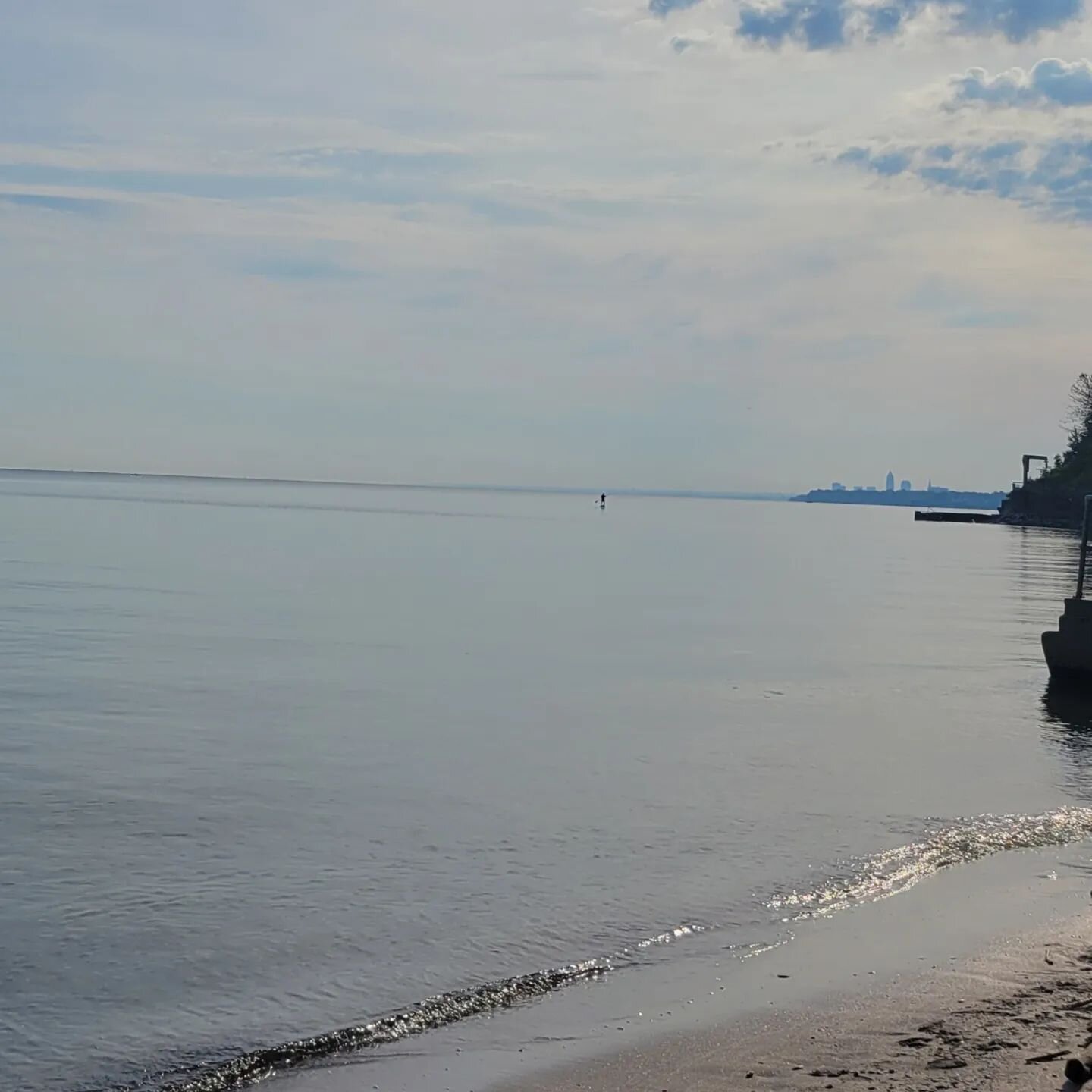 Last year, I took a trip, jumping into all the Great Lakes within 24 hours, and realizing how damn dirty Lake Erie is. Regardless, I challenged myself to swim a mile in it this year. 

Today, I went and got in, figuring out where to swim the mile to 