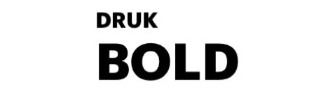 Name of font: Druk BoldPurchased from type.todayLicense: WebDOWNLOAD