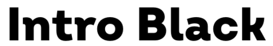 Name of font: Fontfabric - Intro BlackPurchased from My FontsLicense: Desktop | 5 x usersDOWNLOAD