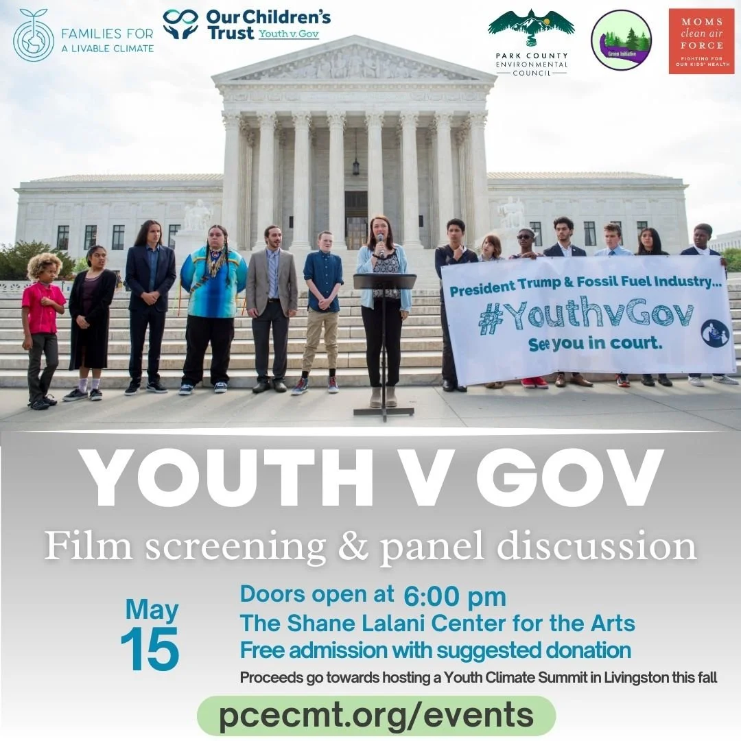 Join PCEC and Green Initiative next week for a screening of Youth v. Gov!