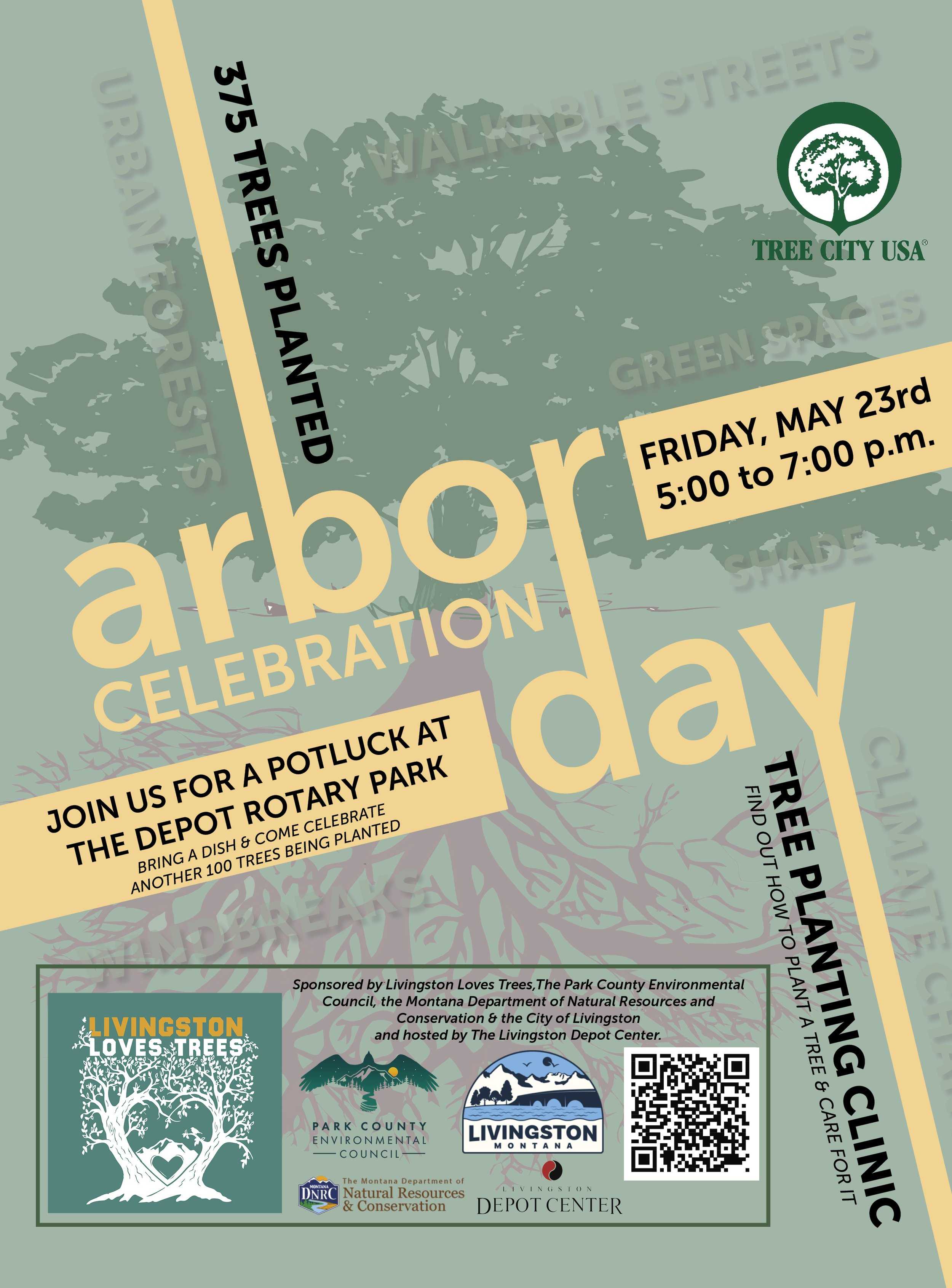 Livingston Loves Trees Arbor Day Celebration &amp; Community Potluck!
