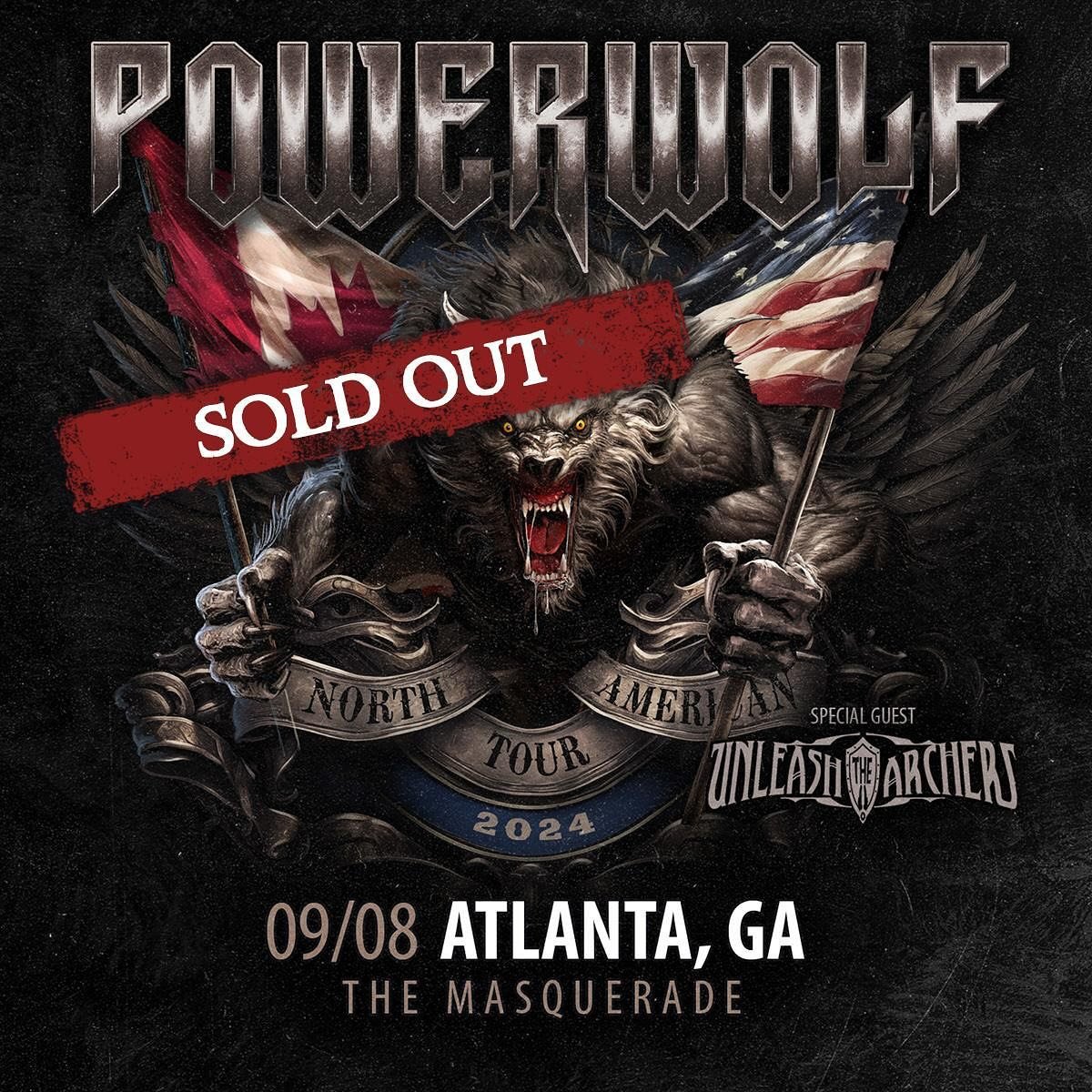 ATLANTA!!! Of course you were the first to sell out ❤️ Thanks so much to you all for getting your tickets early, we absolutely cannot wait to come back and play for you this September with Powerwolf!!! 
For anyone else thinking about coming to one of