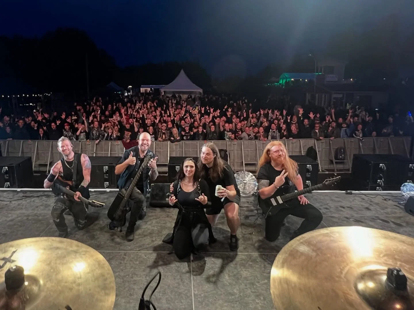 @dark_river_festival!!! We had such an amazing time playing for you all on Thursday night! Thank you so much for having us back in your stunning country of Finland&hellip; Anytime you call, we will come 😊 Today we play @area53festival in Austria and