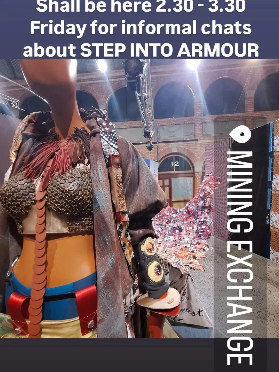 Friday 8th May 2.30 - 3.30pm BOUND informal chats about STEP INTO ARMOUR at Ballarat Mining Exchange with me 😊