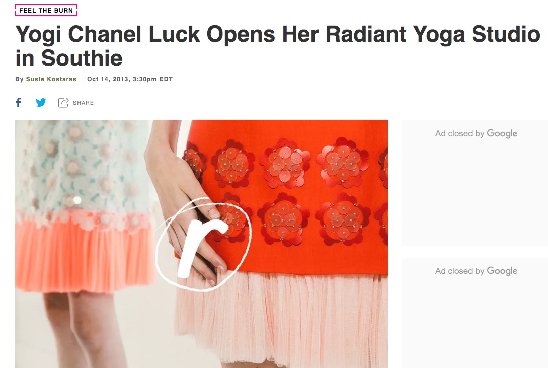 Aside from having the coolest name ever, it's a good time to be Chanel Luck . The local yogi has just opened her first studio in South Boston, called Radiant Yoga , a moniker shared with her teacher training school. With a schedule boasting more than 25 weekly classes , Luck's team is offering everything from upbeat, playful routines like Fluid Power Flow on one end of the spectrum with supportive, calming practices like Candlelight Yin Flow on the other. Community and specialized classes are also on the agenda, including the trendy AcroYoga and pre-natal groups.
