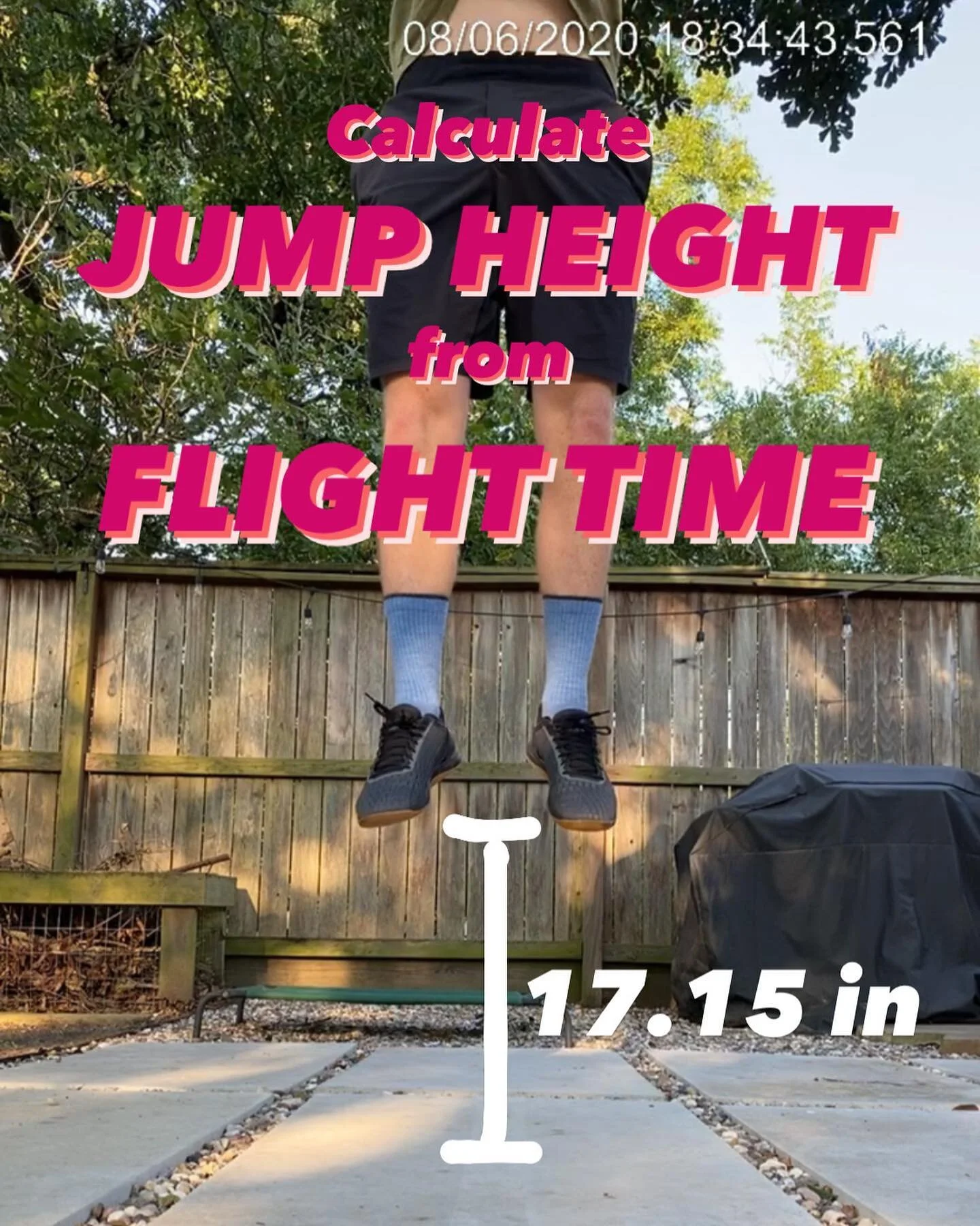 Let&rsquo;s nerd for a moment! This is by no means the fastest way to measure jump height, but it is probably the cheapest. It&rsquo;s also pretty accurate if you don&rsquo;t try and cheat the test. We&rsquo;re using the time it takes you to free fal