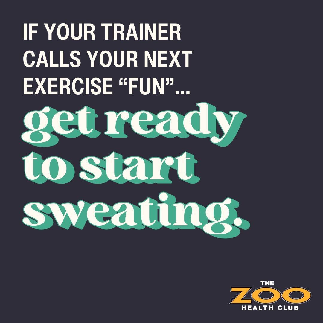 We're experts at decoding personal trainers hidden meaning behind &quot;fun&quot; and &quot;easy&quot; workouts 🤣

Get to know more about our Personal Trainers here at The Zoo through the link in our bio.