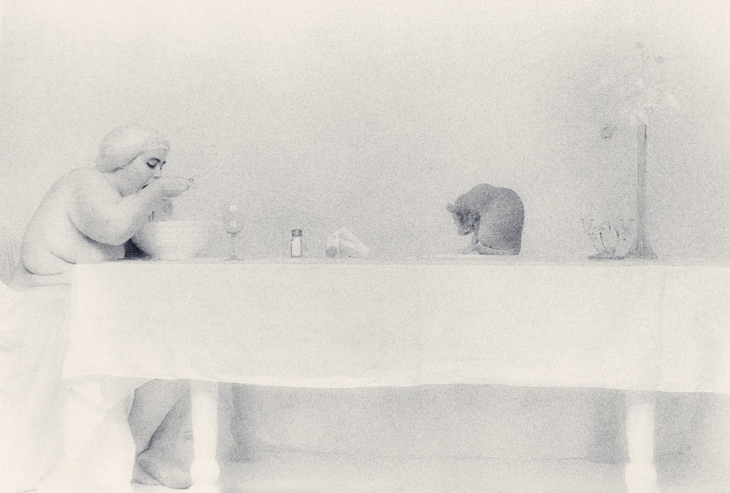 Spaghetti Eater with Cat