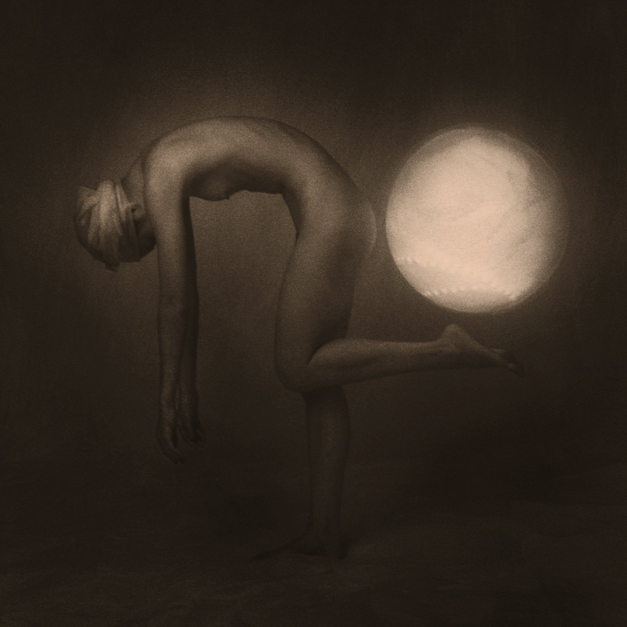 Balance, 2008, transparency gilded with 22K gold transferred from silver gelatin print, 21"w x16"h