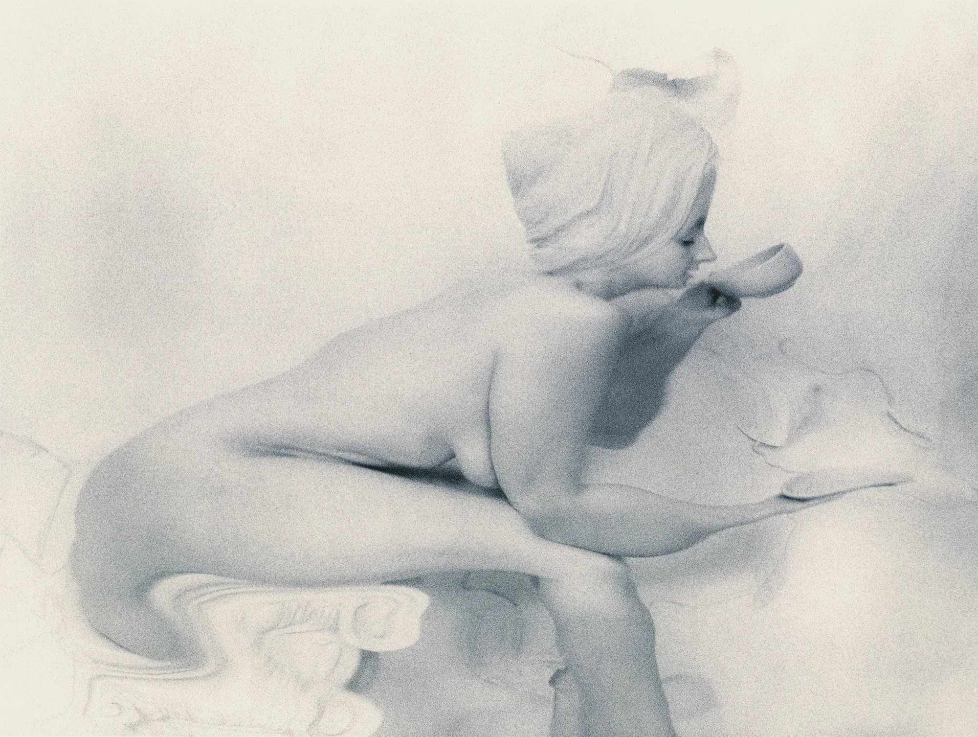 Tea Drinker, 1997, gold-toned silver gelatin print, w:10’’ h:8’’