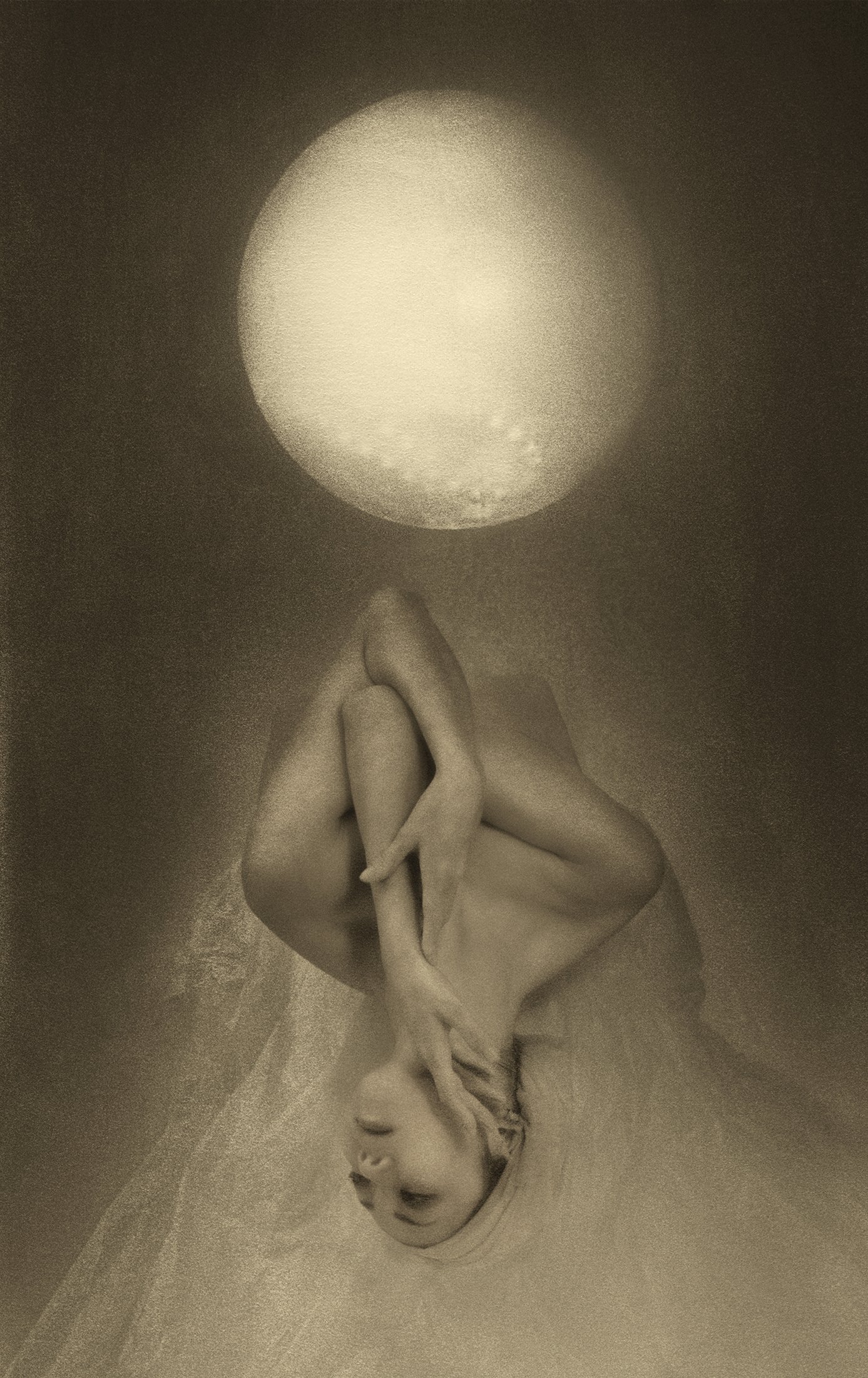 Grace, 2008, transparency double gilded in gold leaf, 1/5 Framed 20”w x 27”h 