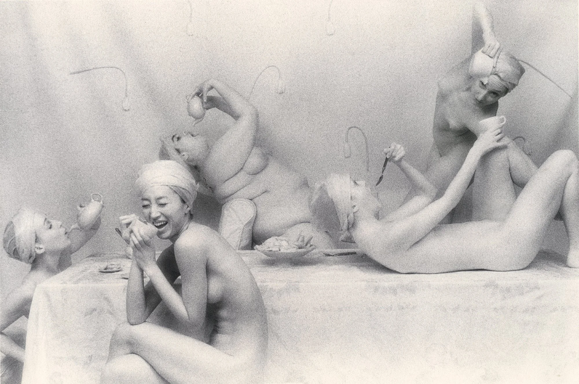 Tea Party I, 1999, gold-toned silver gelatin print, w:16’’ h:20’’ and w:20” h:24”