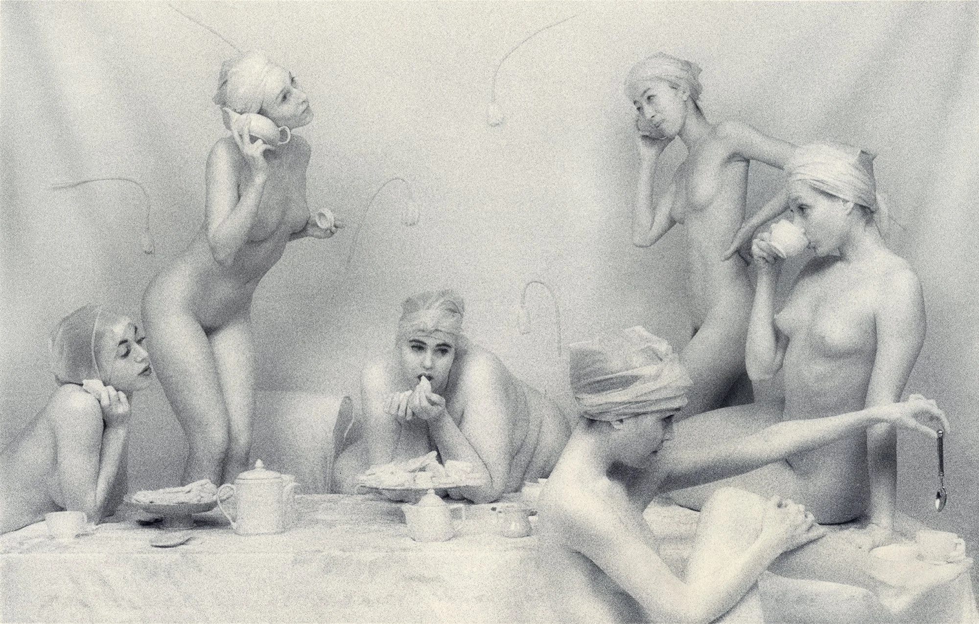 Tea Party II, 1999, gold-toned silver gelatin print, w:16’’ h:20’’ and w:20” h:24”