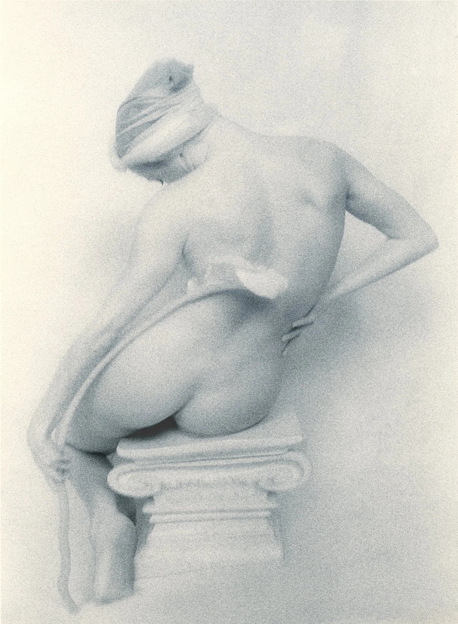 Back Torso With Calla Lily, 1997, gold-toned silver gelatin print, w:8’’ h:10’’