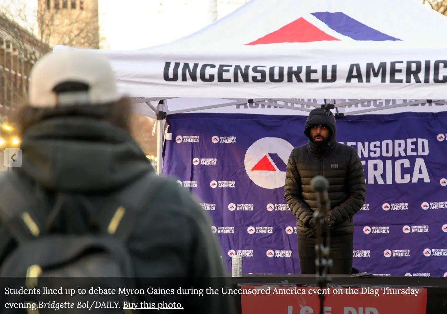 Universities should be a place where free speech is sacrosanct, where ideas are debated and challenged. This extremist podcaster may say the most vile and indefensible things, but as long as those ideas are debated in an environment free from violenc