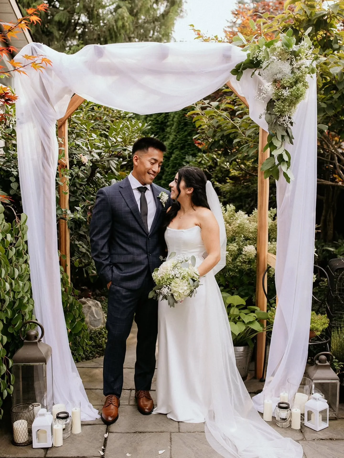 A few favourites from Tianna and Thomas' intimate backyard wedding