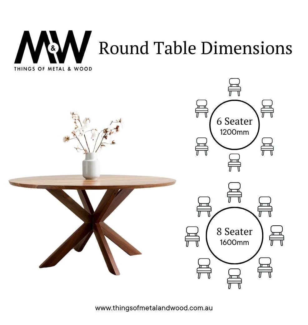 Custom Round Table Sunshine Coast | Things of Metal and Wood | Custom Furniture