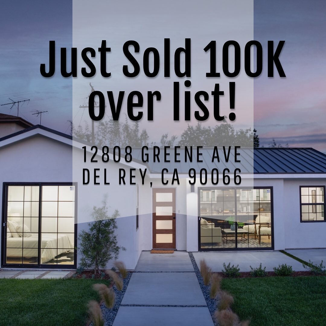 ✨Just Sold for $2.1M l 100K over list in multiples! Looking for more properties with an ADU on the Westside of Los Angeles? We have them, so reach out @jenniferpetsu 📱 310.945.6365
📍12808 Greene Ave Del Rey 90066
🛏️ 5
🛁 4
🏠 Main 1451
🏠 ADU 963
