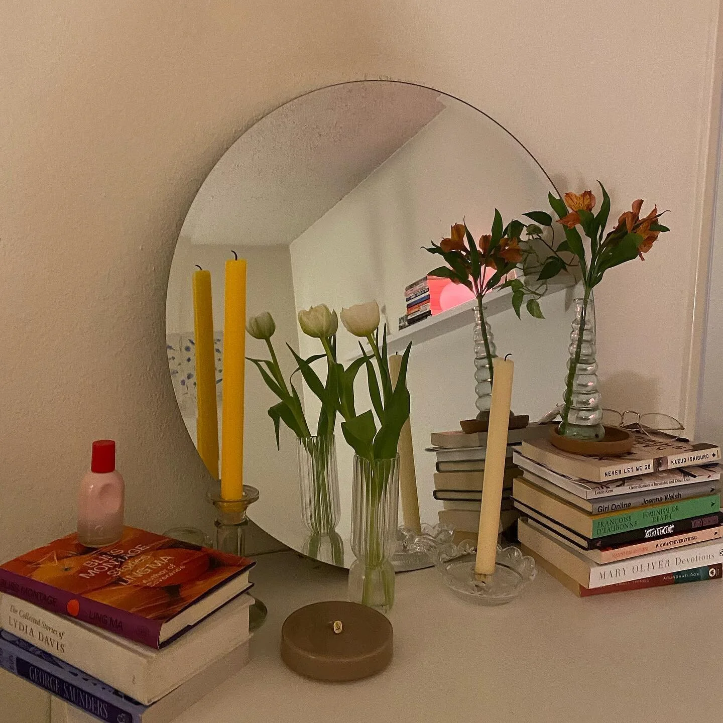 still life pondered while theorizing on the phone with a friend