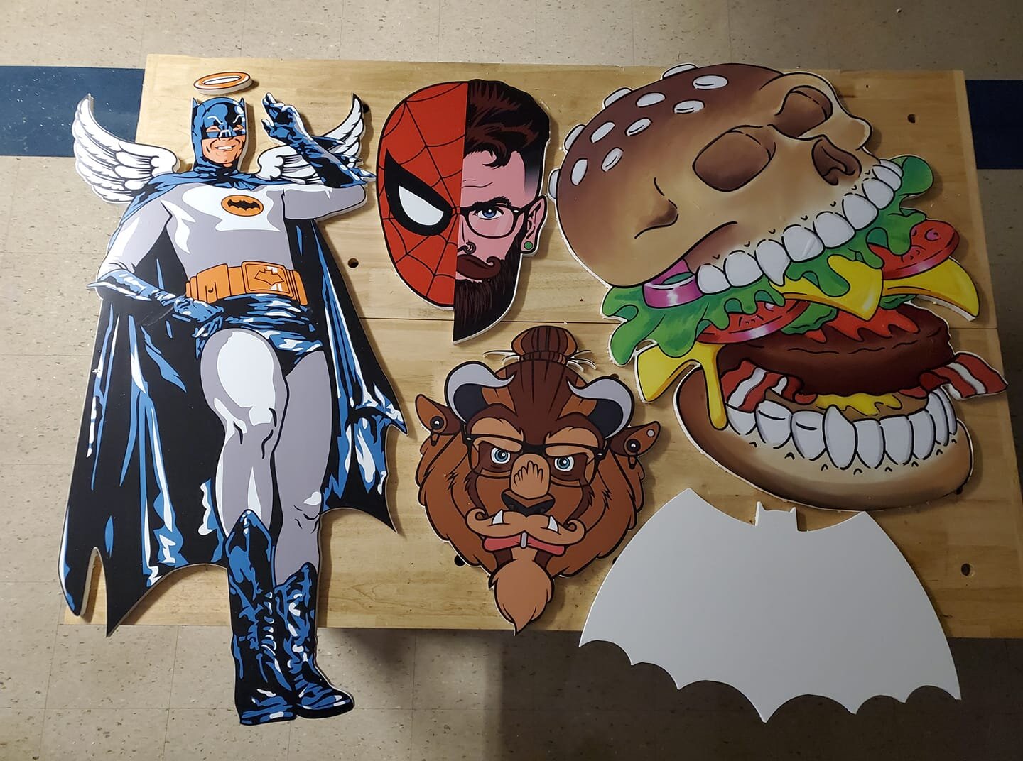 CNC Milled PVC with Adhesive Graphics