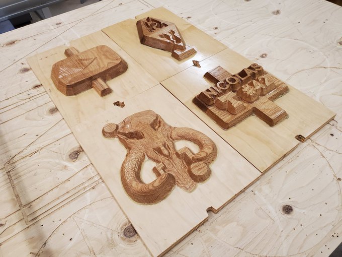 3D Carved Wooden Patterns